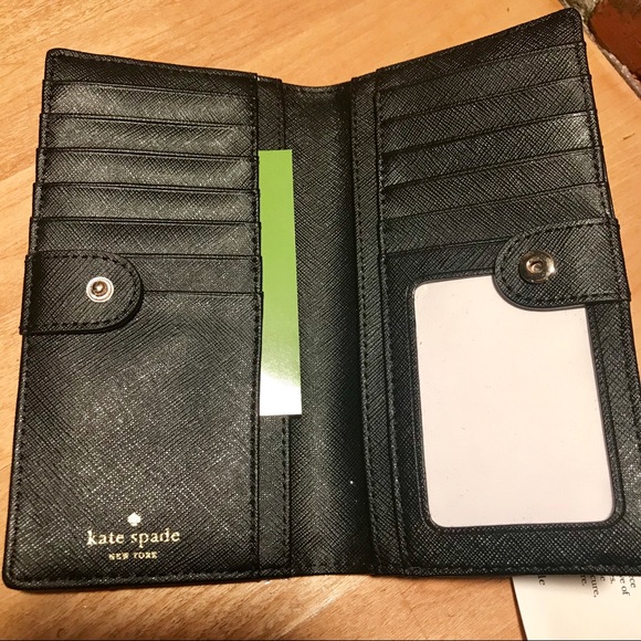 Kate Spade Black Wallet with Crystal Accents! - Picture 5 of 8